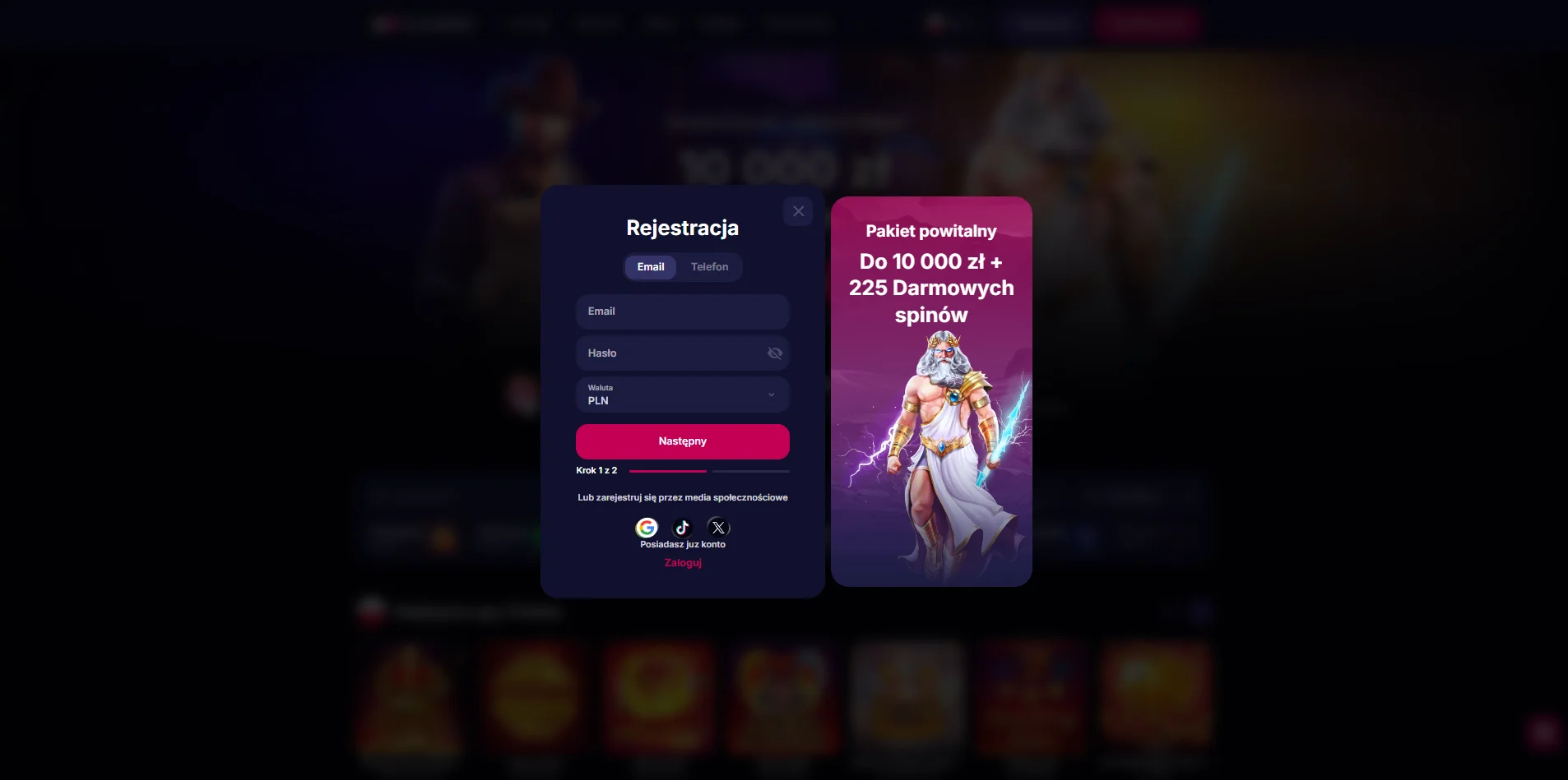 Mobilna wersja NVCasino na telefon i tablet