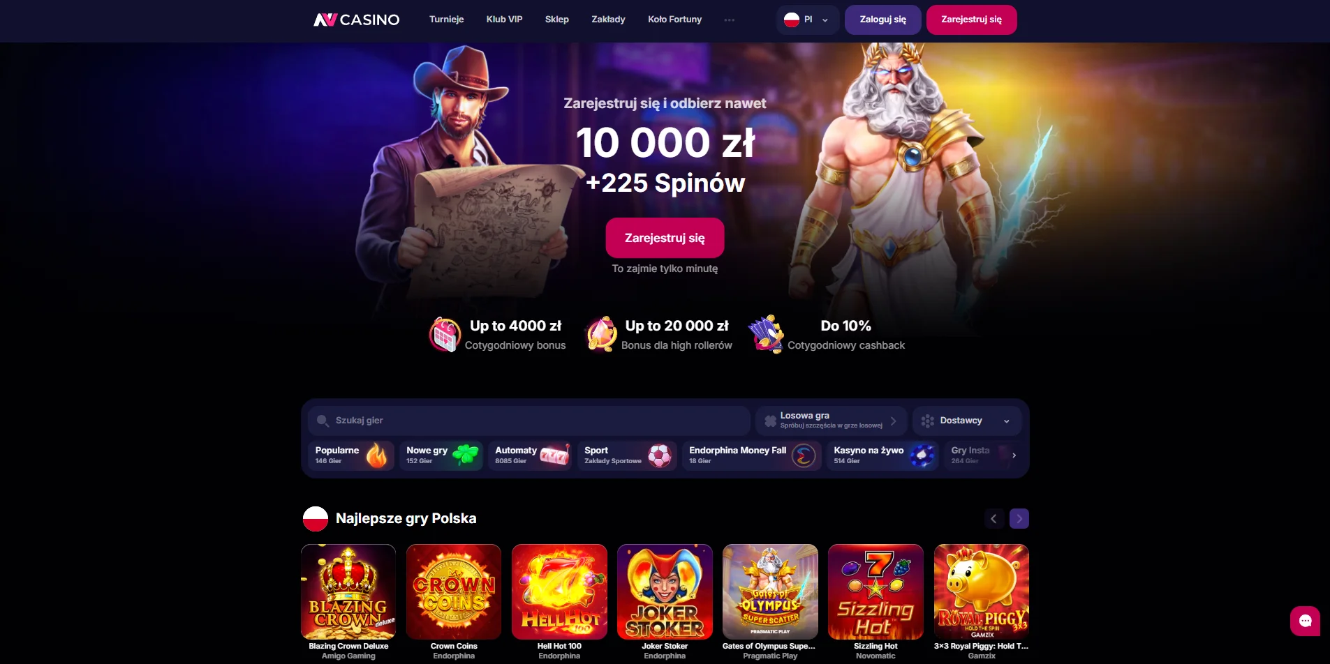 NVCasino – aktualne promocje, bonusy bez depozytu i oferty powitalne
